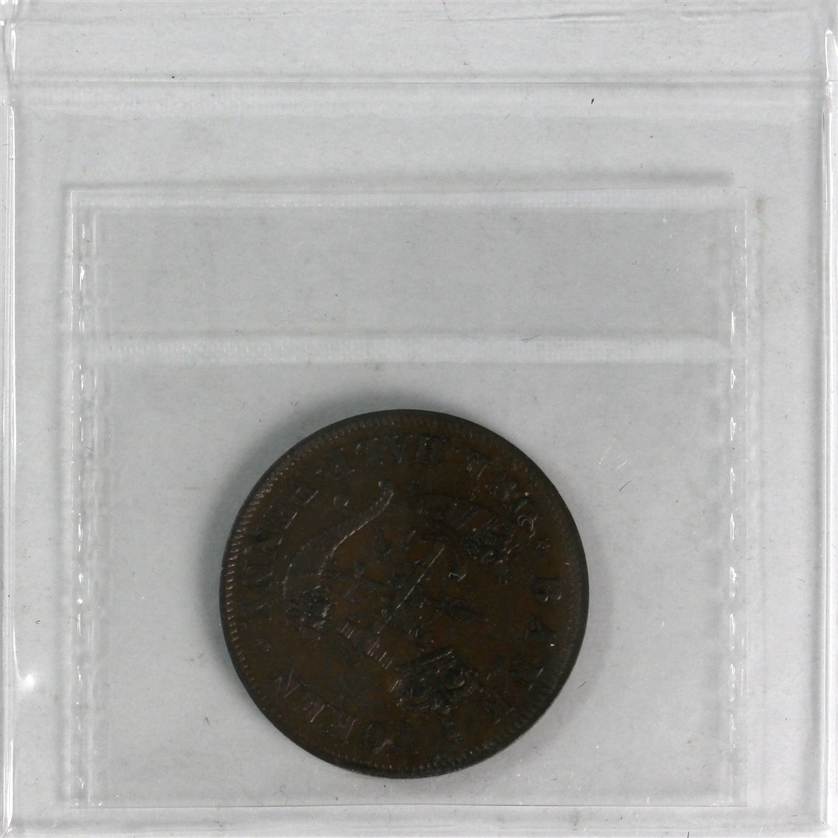 PC-5D 1857 Province of Canada Bank of Upper Canada Halfpenny Token ICCS Certified EF40