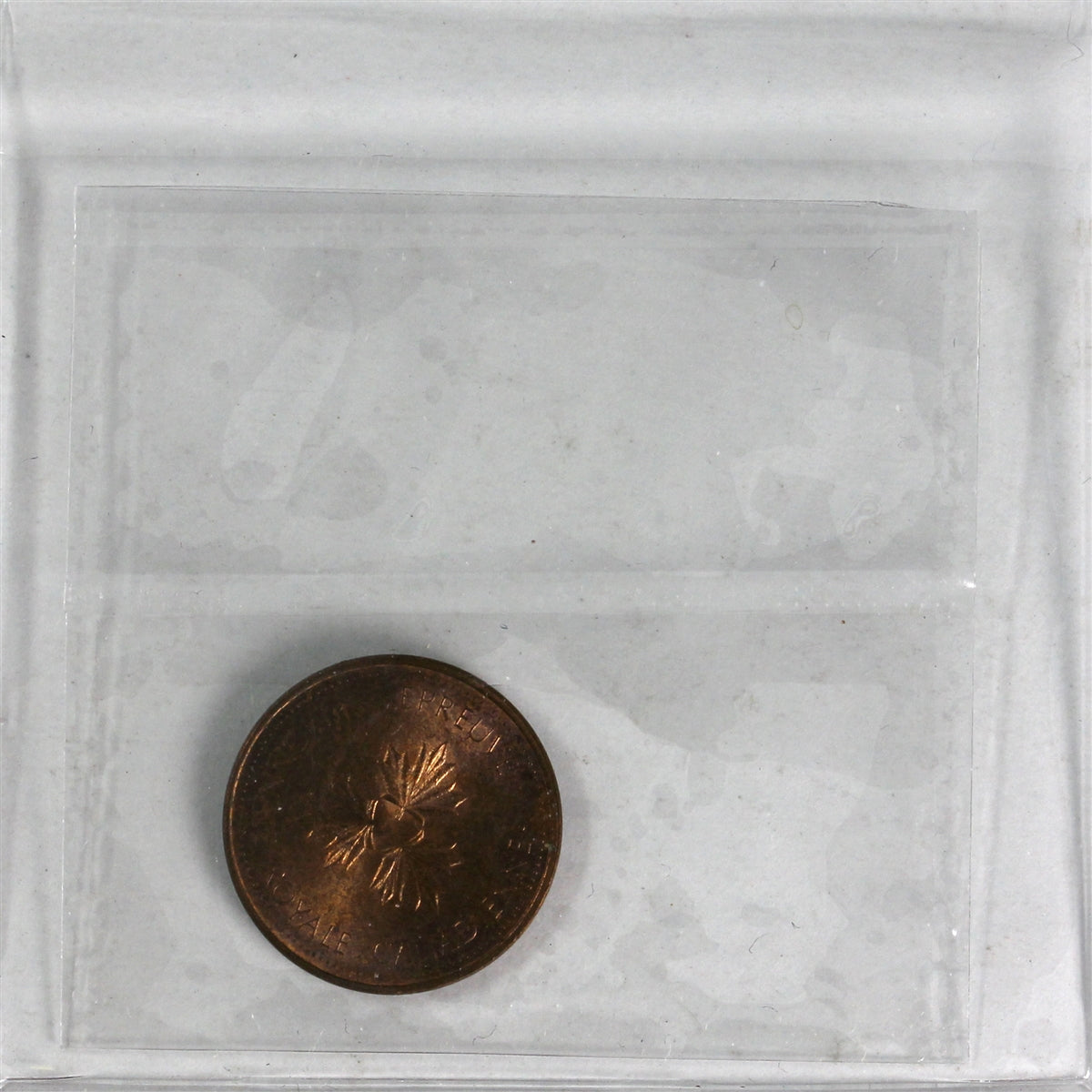 TT-1.3C Canada 1-cent Test Token ICCS Certified MS64 Red