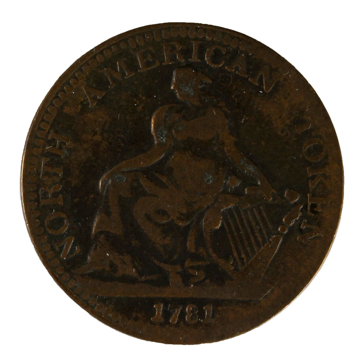 AM-5A1 1781 North American Token Fine (F12)