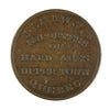 LC-19A1 1837 J. Shaw & Co. Importers of Hardwares Token, Weak W Extra Fine (EF40) $