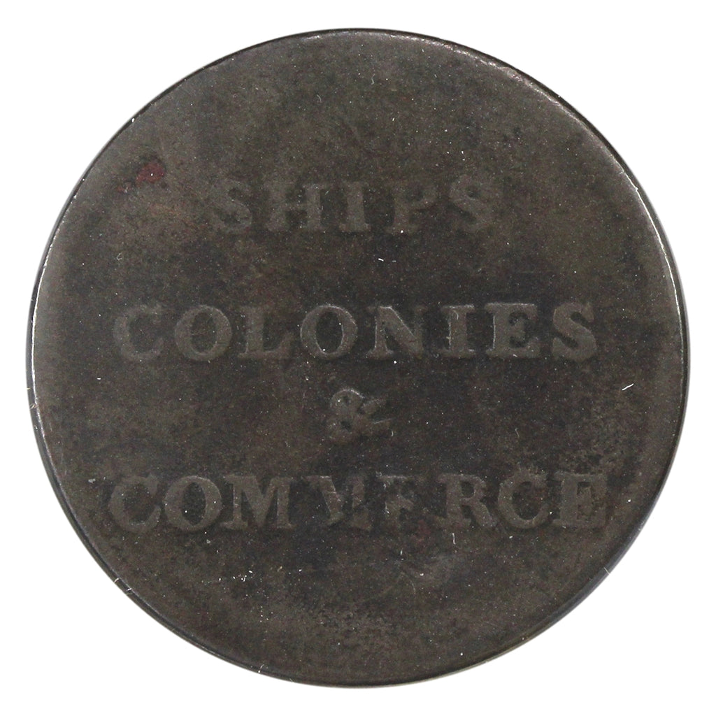 LC-58A2 Ships Colonies & Commerce Closed Sleeve Token Very Fine (VF20) $