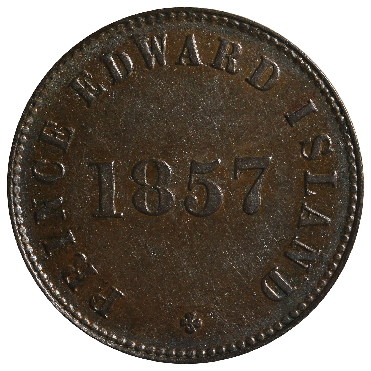 PE-7C3 1857 Prince Edward Island Self Government & Free Trade Token Extra Fine (EF40) $