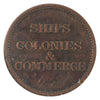 PE-10-7 No Date PEI Ships, Colonies & Commerce Token F-VF (F15)