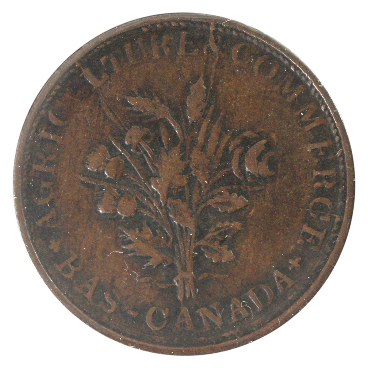 LC-28 No Date Lower Canada, Montreal, Un Sou Token Very Fine (VF20)