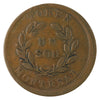 LC-40A1 Lower Canada Montreal Un Sou "Struck off Centre" Token Very Fine (VF20)
