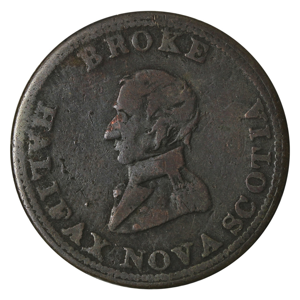 NS-7B3 1814 Nova Scotia Cpt. Broke Token VG-F (VG-10) $