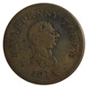 NS-14A5 1815 Nova Scotia John Alexr. Barry, Halifax Half Penny Token Fine (F12)