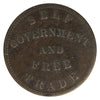 PE-7A1 1855 PEI Self Government &amp; Free Trade Thick Top Fives Token F-VF (F15)