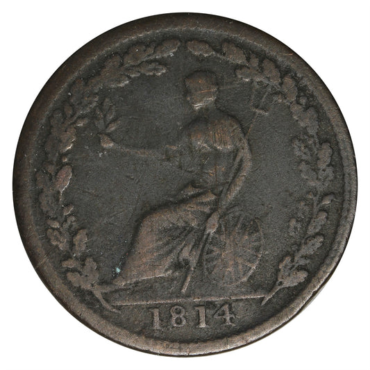 WE-8A3 1814 Wellington Half Penny Token Very Fine (VF20)