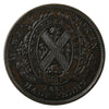 LC-8B2 1837 Lower Canada Quebec Bank Half Penny Token Almost Uncirculated (AU50) $
