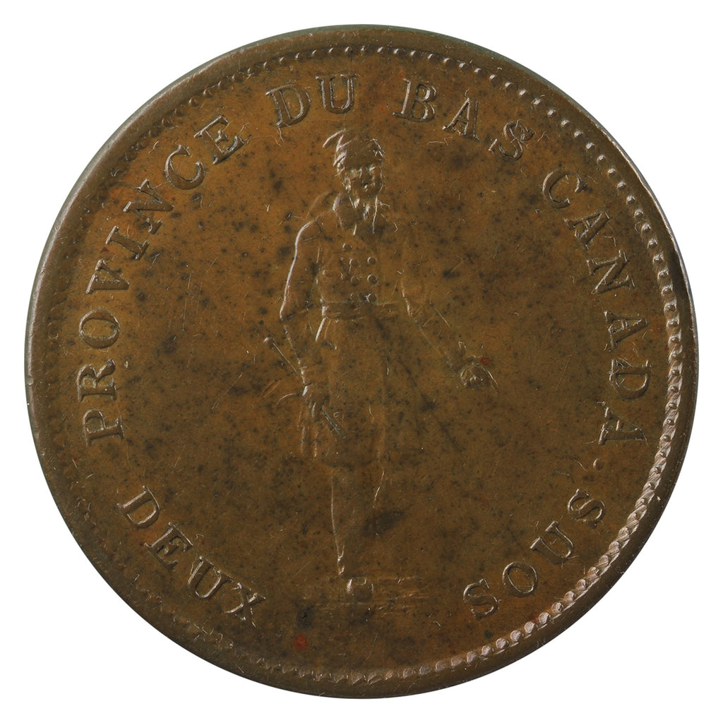 LC-9A3 1837 Lower Canada, City Bank Penny Token Almost Uncirculated (AU50) $