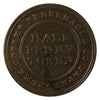 NS-21A2 1813 Trade &amp; Navigation Half Penny Token Extra Fine (EF40) $