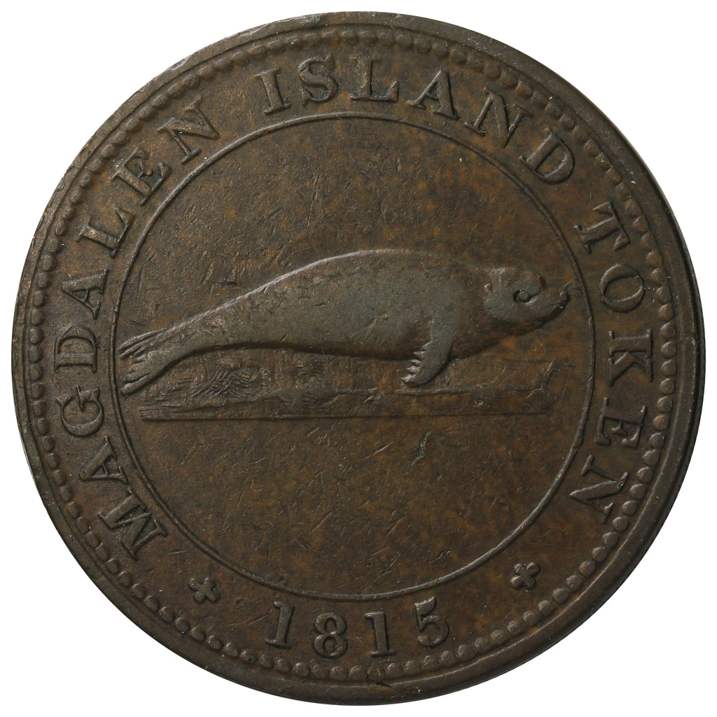 LC-1 1815 Lower Canada Magdelan Island Penny Token Extra Fine (EF40) $