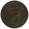 LC-49A1 Lower Canada Imitation Tiffin Token Over Struck on NS-21A VF-EF (VF30) $