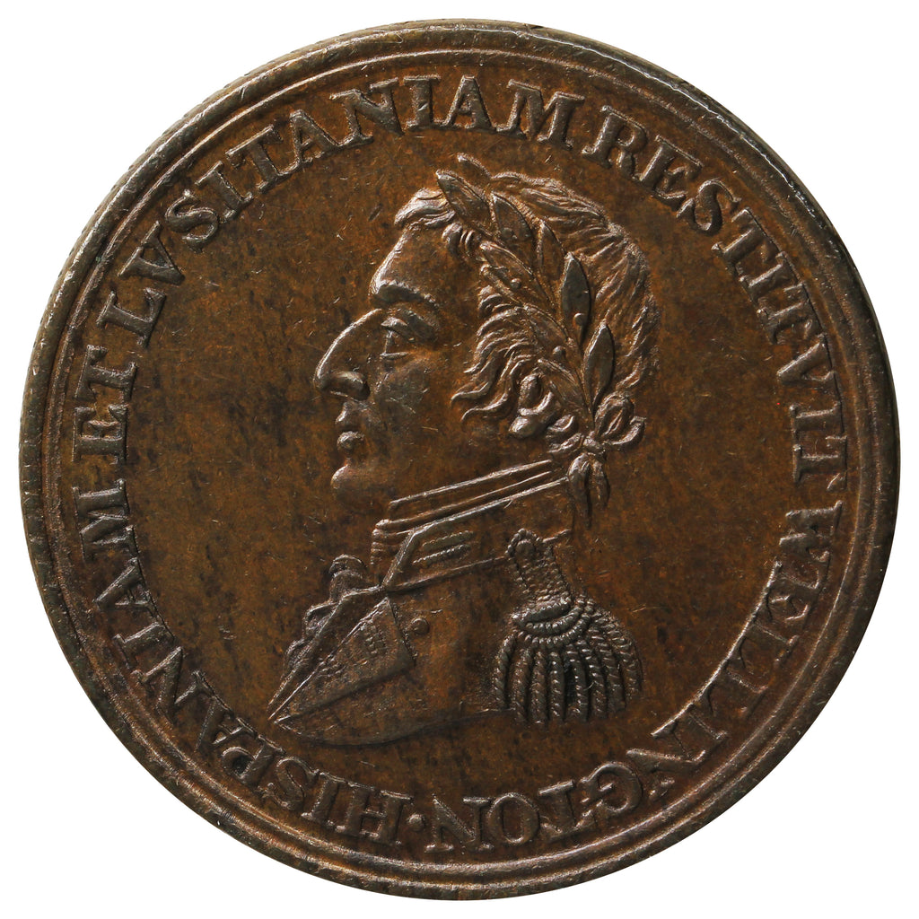 WE-11C2 (1813) Wellington Ciudad Rodrigo Half Penny Token AU-UNC (AU55) $