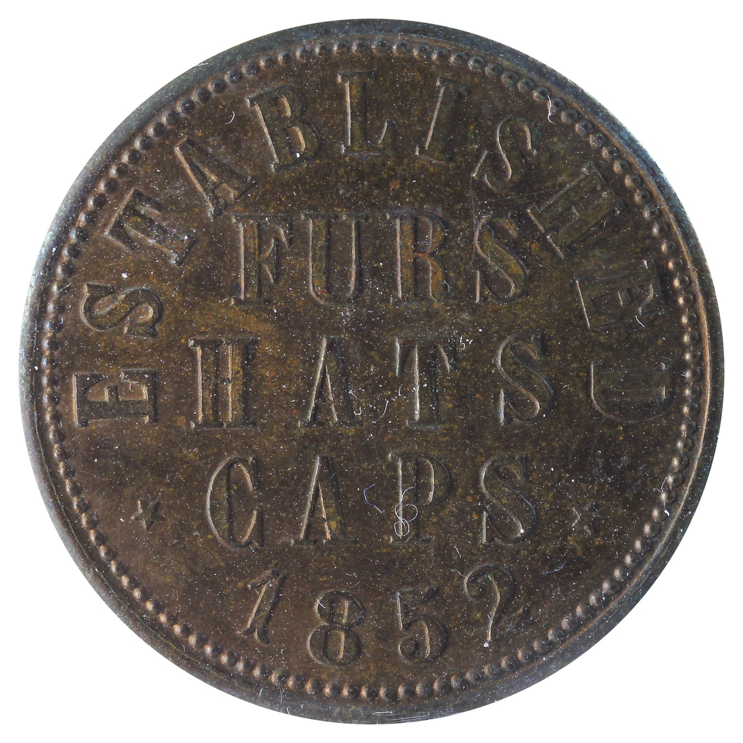 BR #574 1852 Gnaedinger Son & Co. Montreal Token ICCS Certified MS-62