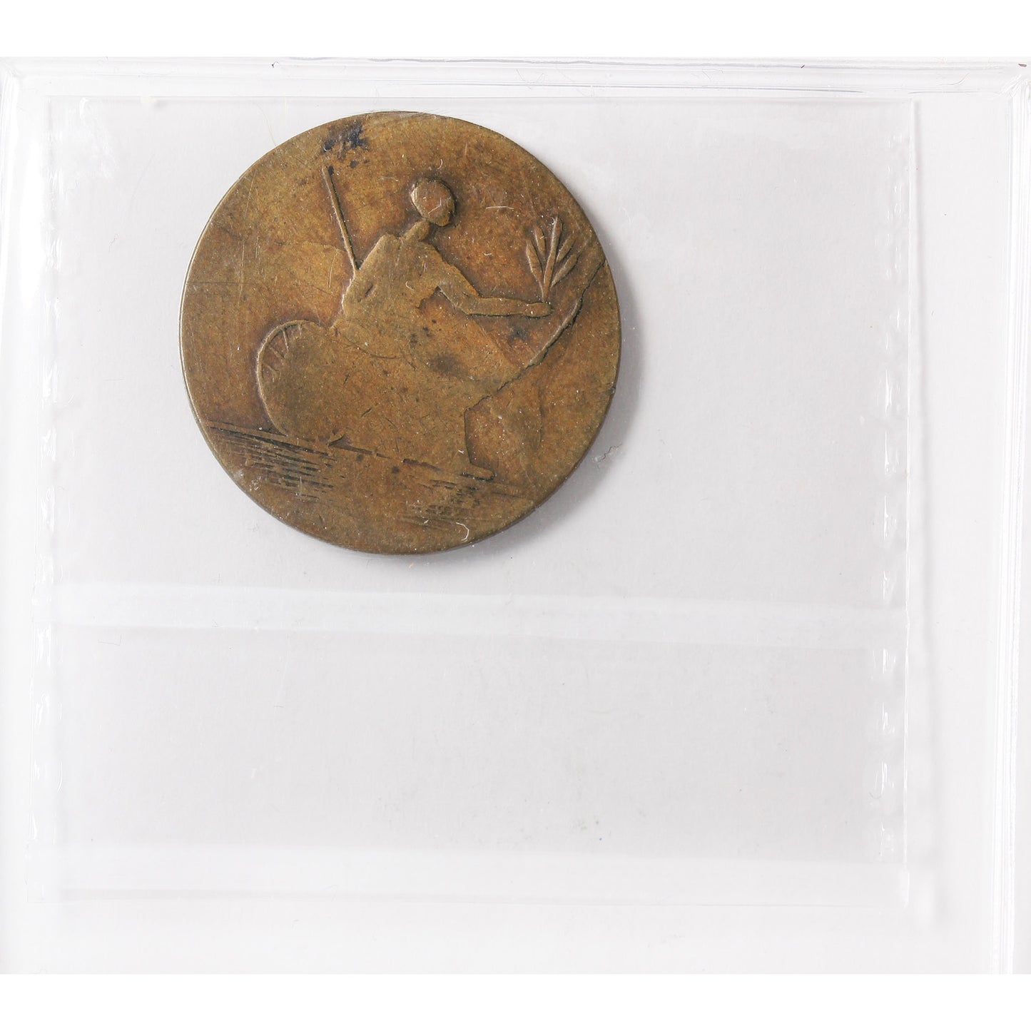 BL-6A2 Blacksmith Token Brass ICCS Certified EF-40 *RARE*