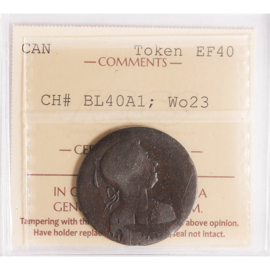 BL-40A1 Daniel and Benjamin True Blacksmith Token ICCS Certified EF-40