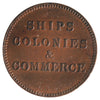 PE-10-30 (1835) PEI Ships Colonies & Commerce Token ICCS Certified MS60 BR #997