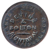Devins & Bolton Counterstamp Over UC-9A 1820 UC Commercial Change Token ICCS Cert. F12