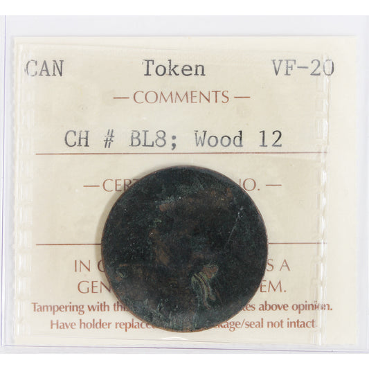 BL-8 Blacksmith Token ICCS Certified VF20 Wood 12