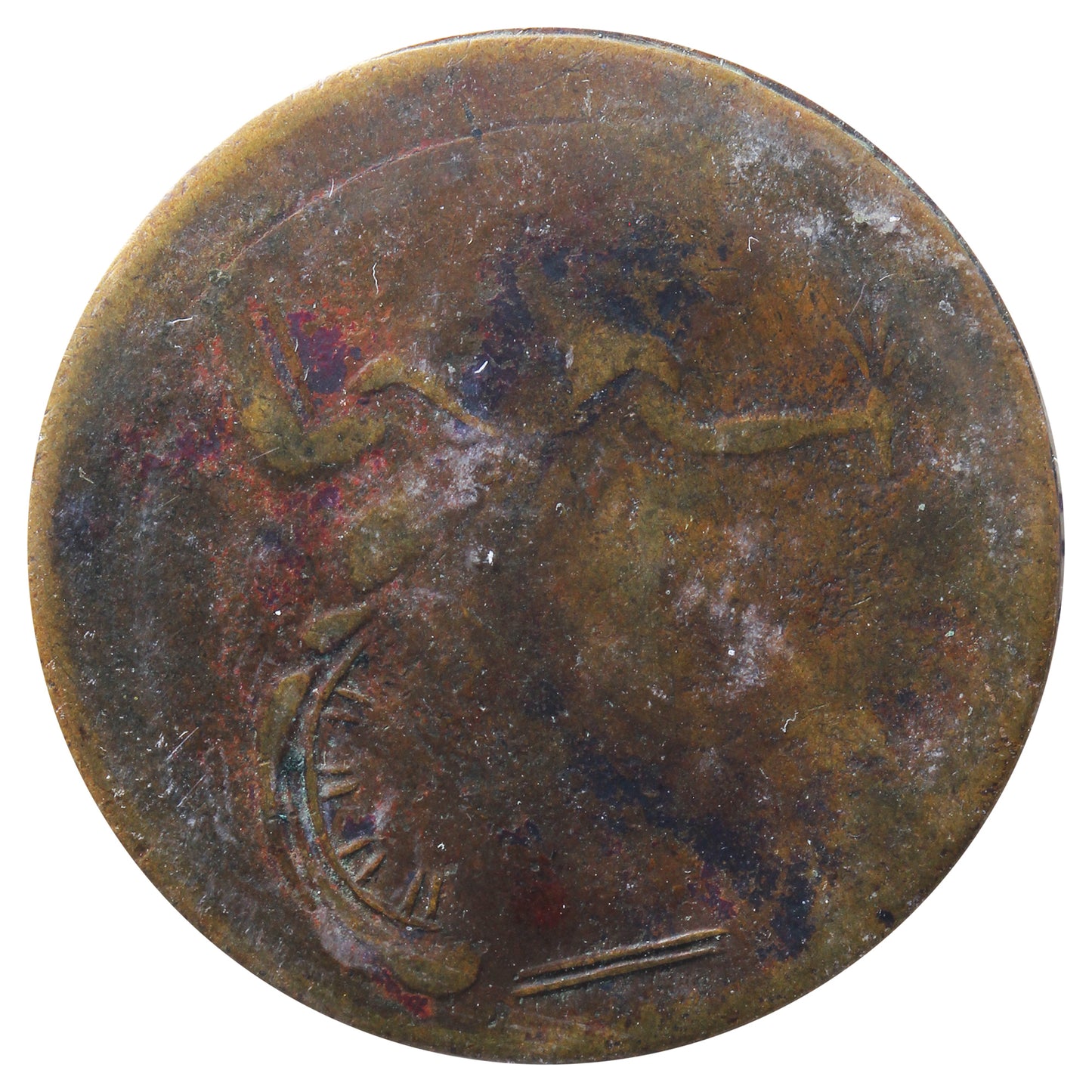 BL-13 Blacksmith Brass Token ICCS Certified VF20 Wood 18