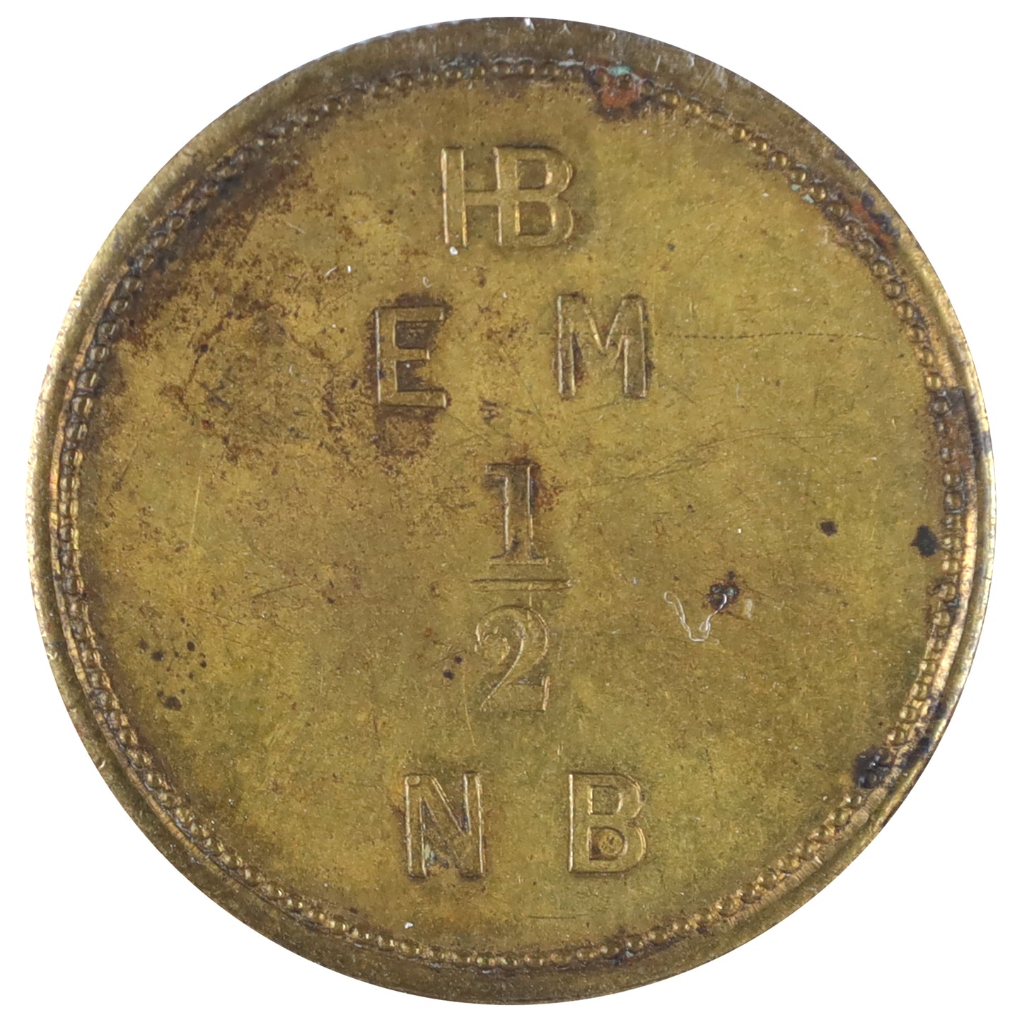 FT-2 Hudson's Bay Fur Trade 1/2 Made Beaver Token ICCS Certified AU55 BR# 927