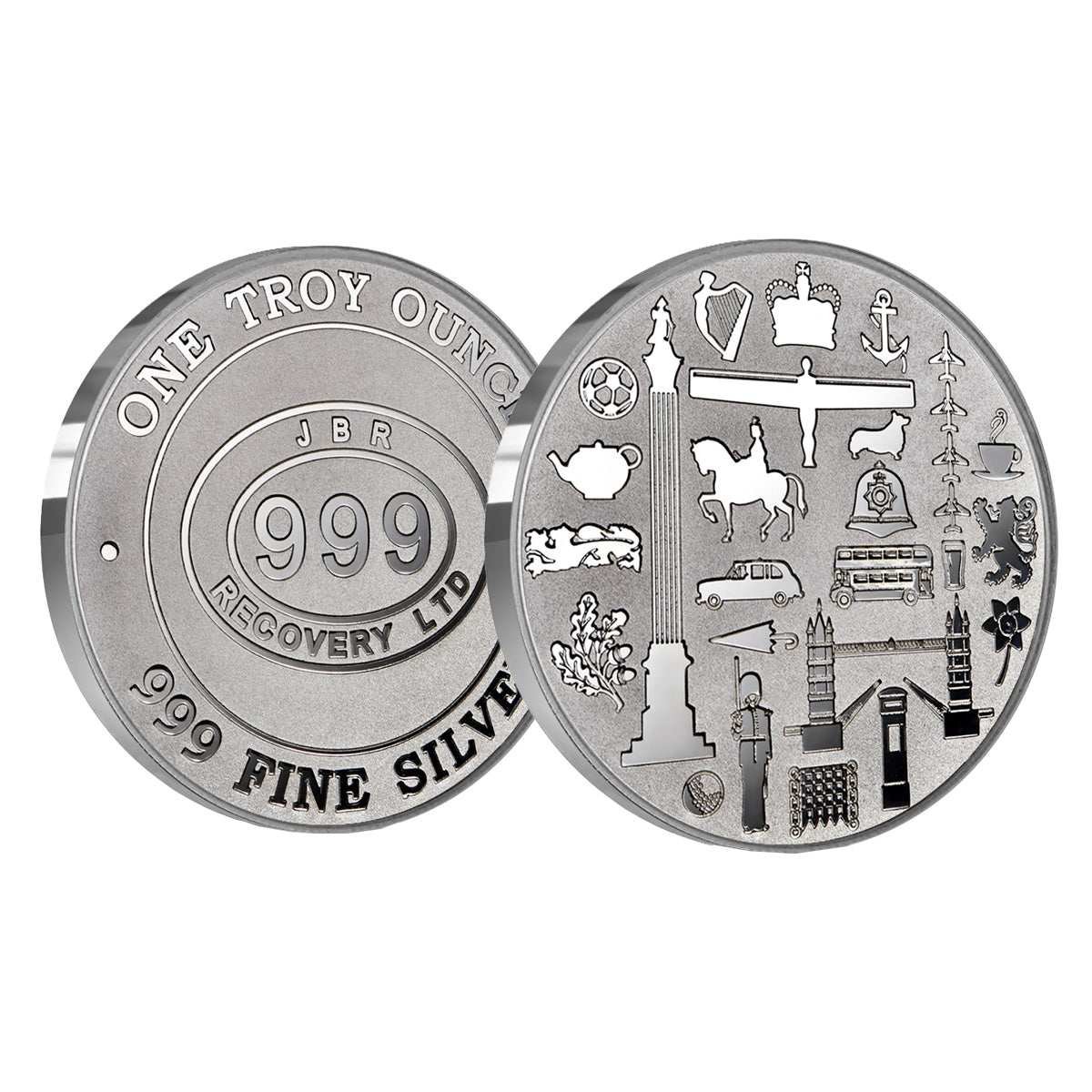 JBR 1oz .999 Fine Silver Round (No Tax) - Light Scr./Scuffs – Colonial ...