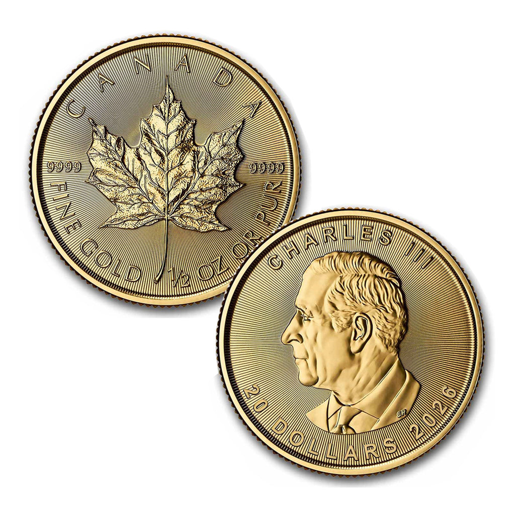2026 Canada $20 1/2oz 9999 Gold Maple Leaf (No Tax) - No CREDIT CARD OR PAYPAL