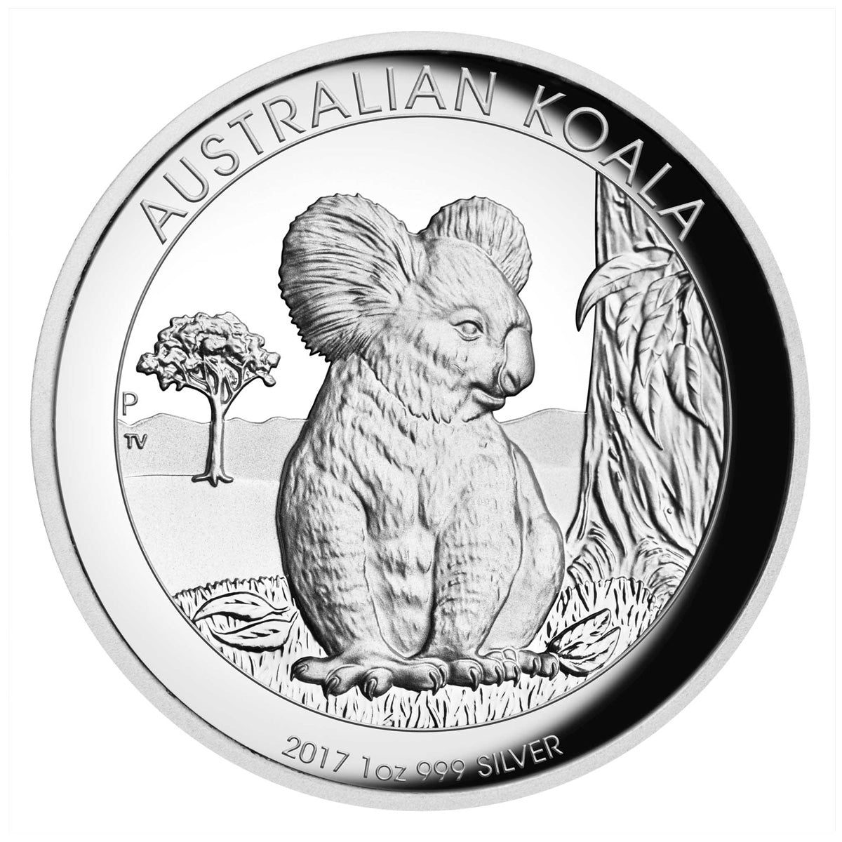 2017 Australia $1 Koala High Relief 1oz Silver Proof Coin (No Tax) - COIN ONLY