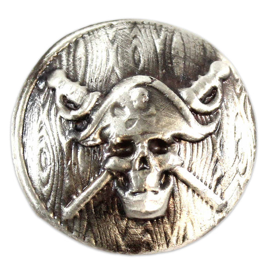Beaver Bullion Pirate Skull and Crossed Swords 2oz Silver Round (No Tax)