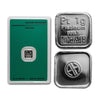 Argor-Heraeus Platinum 1 Gram .9995 Bar in Card (No Tax) Card Scratches