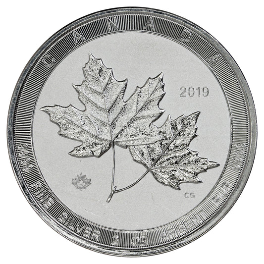 2019 Canada $10 Twin Maple 2oz .9999 Fine Silver (No Tax) Scuffs/Scratches
