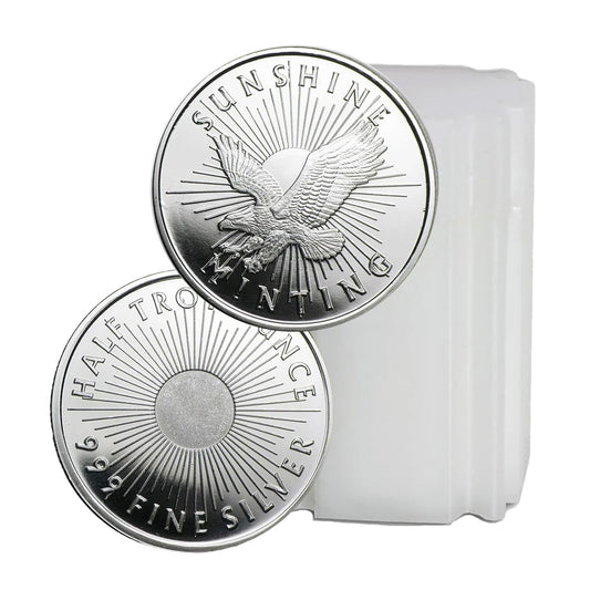 20 x Sunshine or Silvertowne 1oz. .999 Fine Silver Rounds (No Tax) 20pcs
