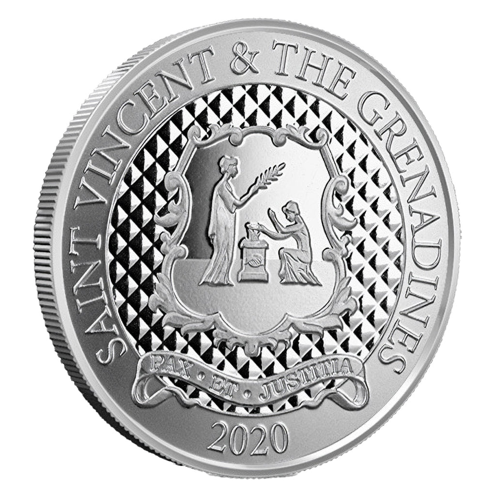 2020 EC8 $2 St. Vincent & the Grenadines 1oz. .999 Silver (No Tax) Flaws