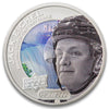 2017 $5 Coloured Upper Deck: Jack Eichel 1oz. Silver (No Tax) Capsule Lightly Scuffed