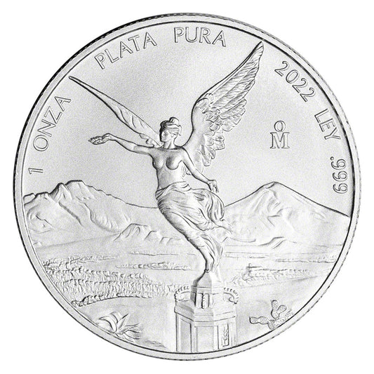 2022 Mexico Libertad 1oz. .999 Silver (No Tax) Light Toning