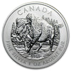 2013 Canada $5 Wildlife Series: Wood Bison 1oz Fine Silver (No Tax) Light Toning
