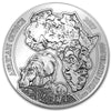 2017 Rwanda 50 RWF African Hippo 1oz .999 Silver BU (TAX Exempt)
