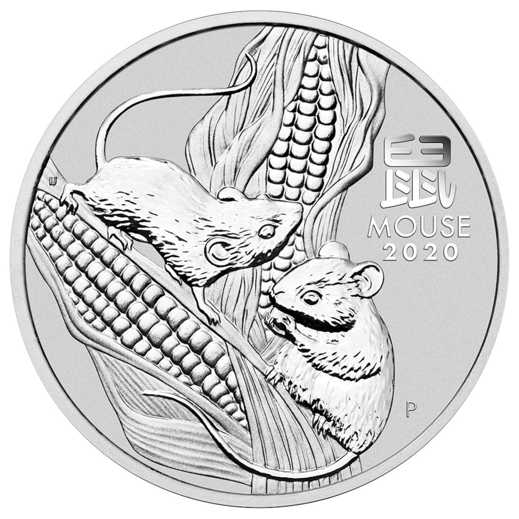 2020 Australia $1 Year of the Mouse 1oz. .9999 Silver (No Tax) No Capsule