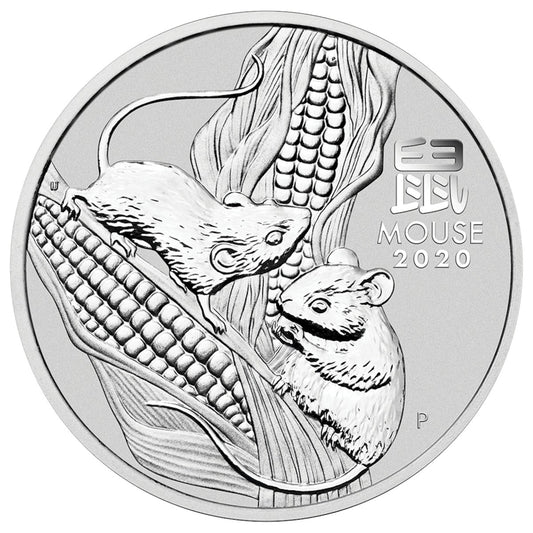 2020 Australia $1 Year of the Mouse 1oz. .9999 Silver (No Tax) Issues