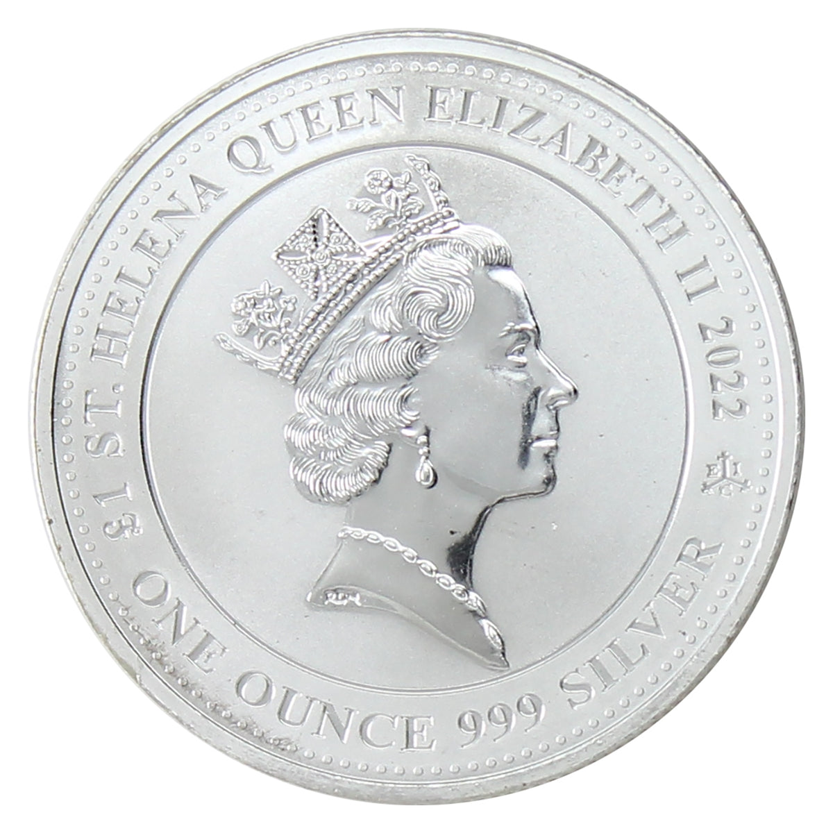 St. Helena 2022 1 Pound Pegasus 1oz. Fine Silver (No Tax) Scuffs