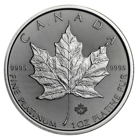 Random Date 1oz. .9995 Platinum Maple Leaf (TAX Exempt) - NO CREDIT CARDS or PAYPAL