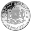 2014 Somalia 100 Shillings African Elephant 1oz .999 Silver (No Tax) White Toning Spots