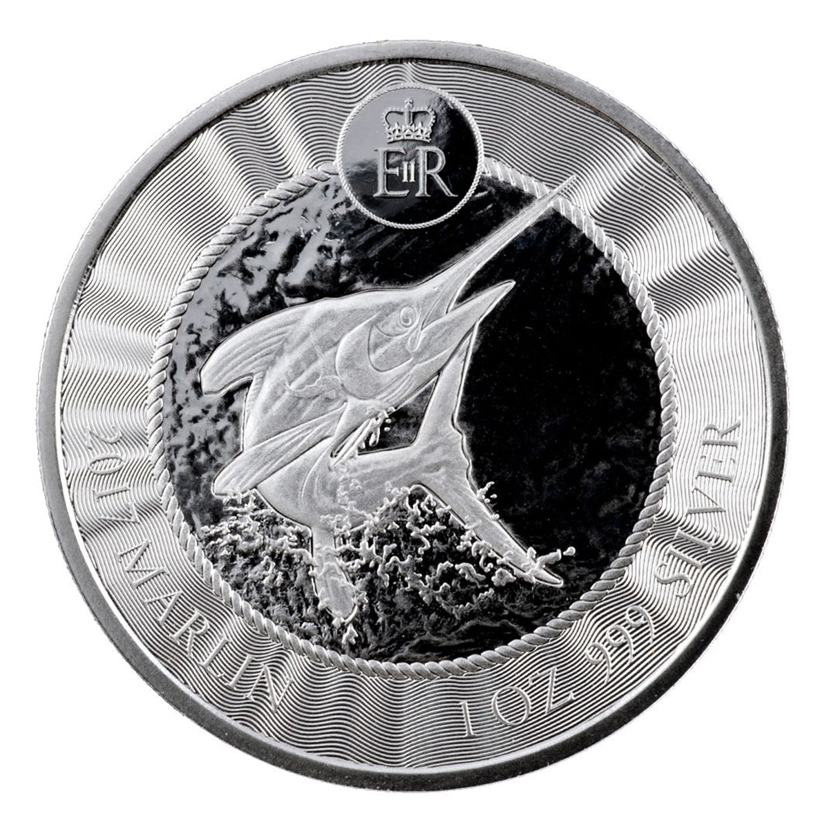 2017 Cayman Islands $1 Marlin 1oz. .999 Silver (No Tax) - Capsule may be Scr.