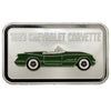 1953 Green Chevrolet Corvette 1oz .999 Silver Art Bar (No Tax) Capsule Scuffed