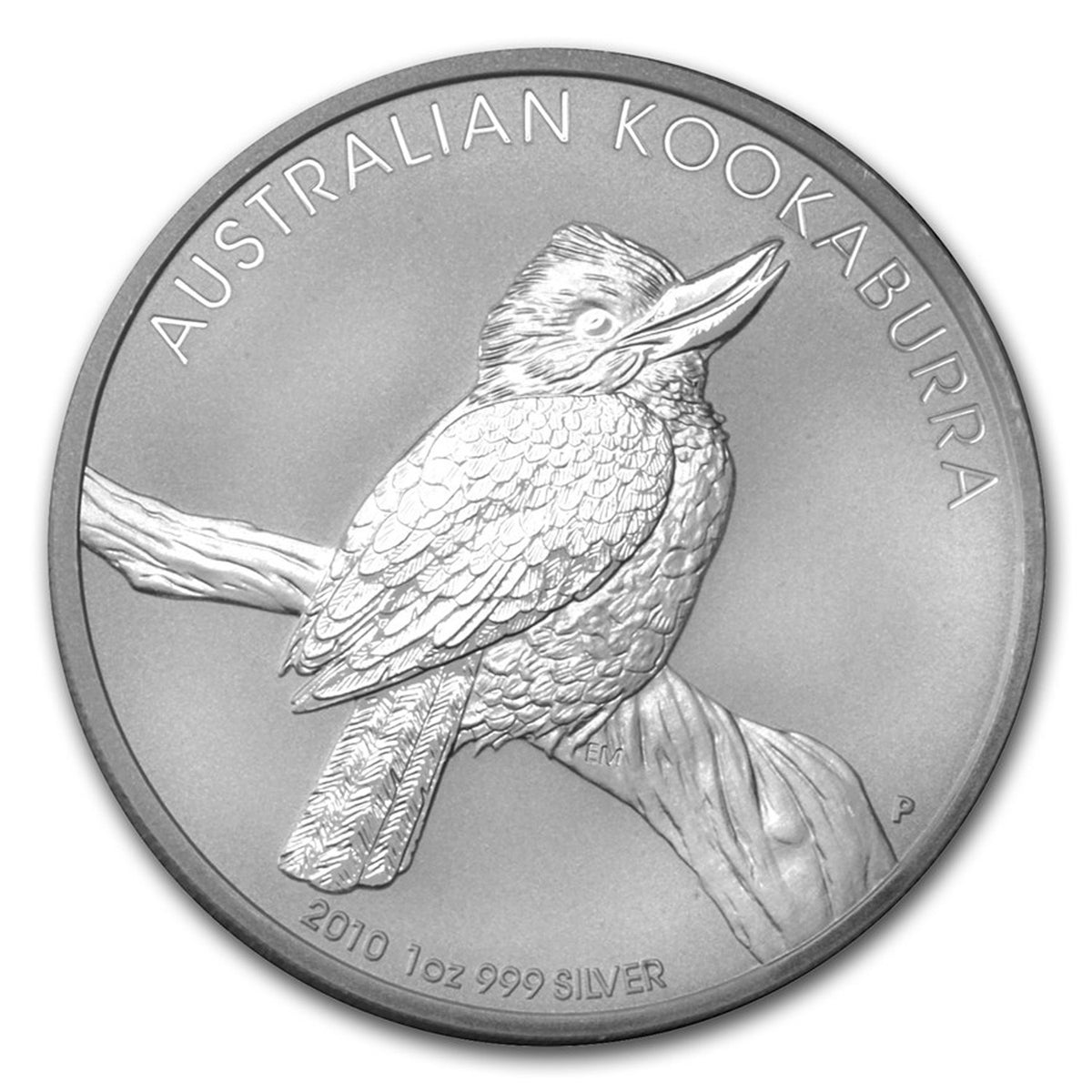 2010 Australia $1 Kookaburra 1oz .999 Silver (No Tax) Scuffed/Scr Capsule