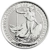 2020 Great Britain £2 Britannia 1oz. .999 Fine Silver (No Tax) Lightly toned/hairline Scr