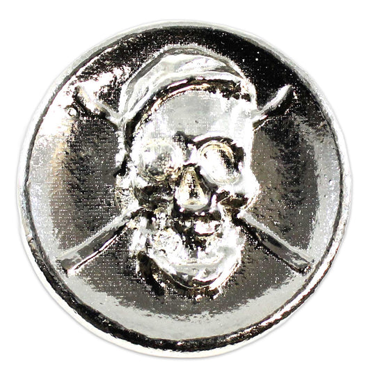 Beaver Bullion Pirate w Patch Over Eye 2oz Silver Round (No Tax)