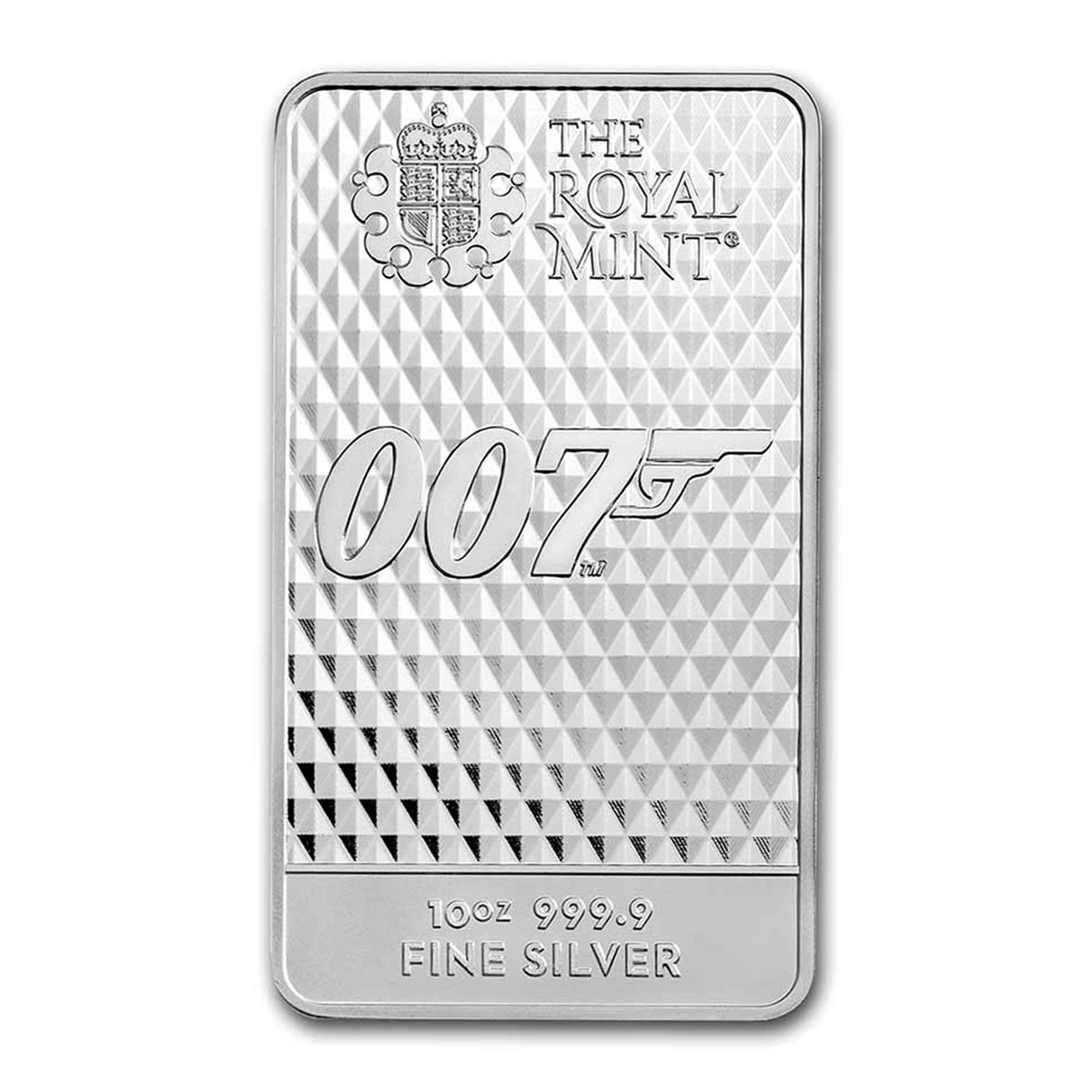 Great Britain (2022) Diamonds Are Forever (007) 10oz Silver Bar (No Tax) Worn Seal